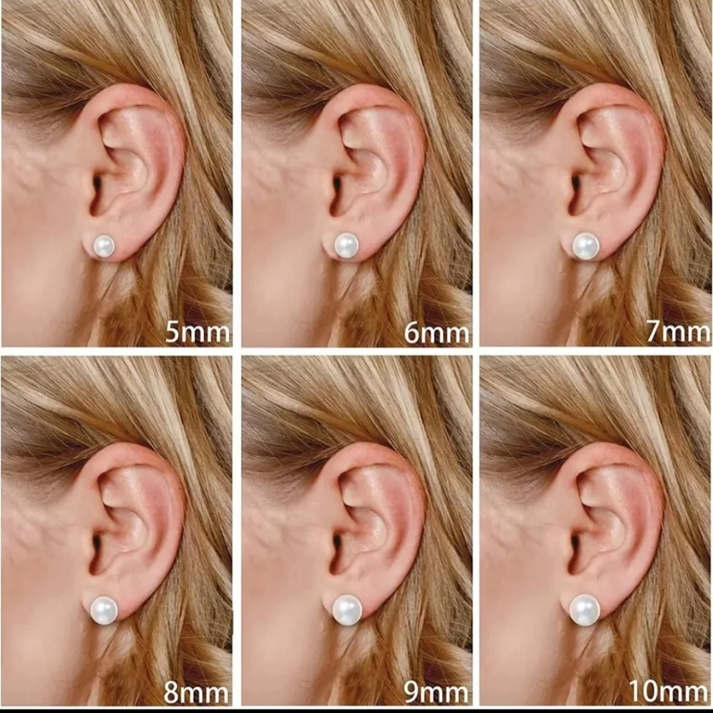 One Pair Of Pearl Earrings Sterling silver - Picture 5 of 6